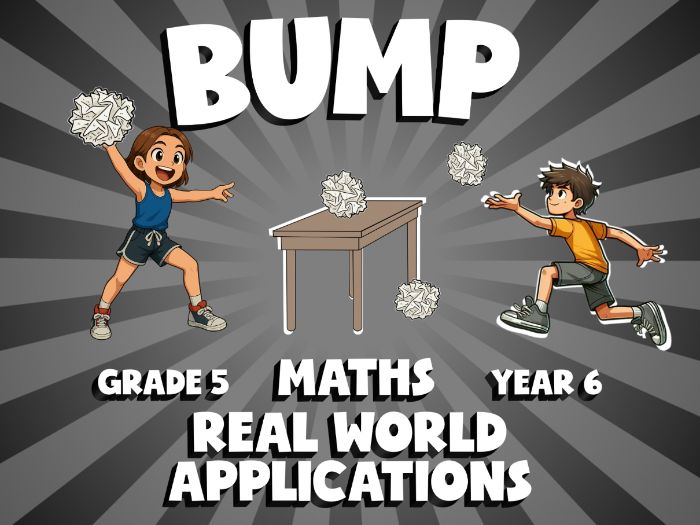 Real World Applications BUMP Maths Game | No-Prep Year 6 Review Activity