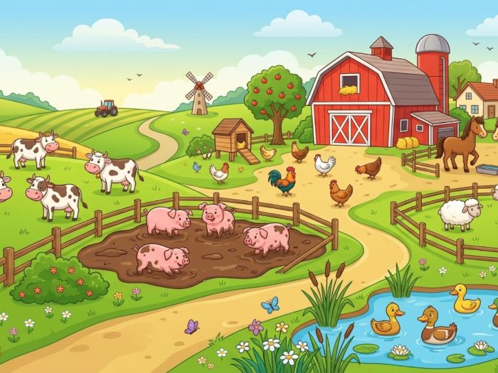 Animal Counting Habitats  | Maths Morning Work Slides