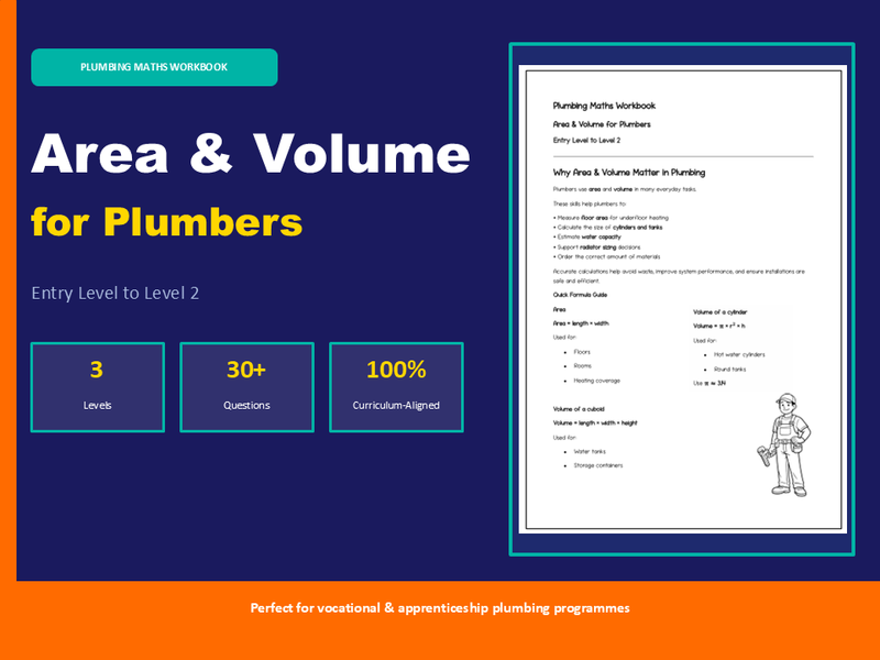 Functional Skills Maths for Plumbing | Area and Volume| Entry Level–Level 2