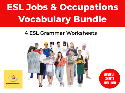 ESL Jobs & Occupations Vocabulary Bundle