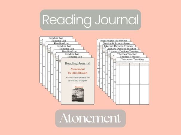 Atonement by Ian McEwan – Complete Reading Journal & Student Workbook