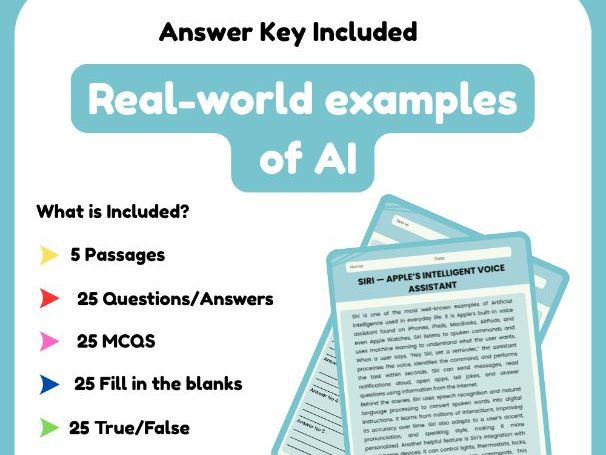 AI in Real Life: Reading Comprehension Passages + Questions + Answer Key