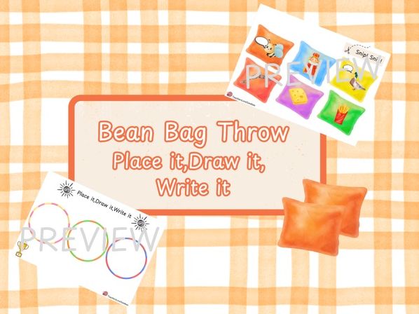 Bean Bag Throw Phase 3 Place it, Draw it, Write it
