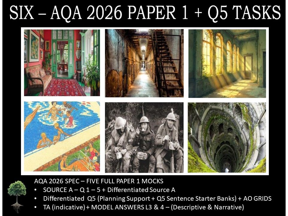 SIX - NEW AQA PAPER 1 | 2026 FULL MOCKS | Q5 TASKS