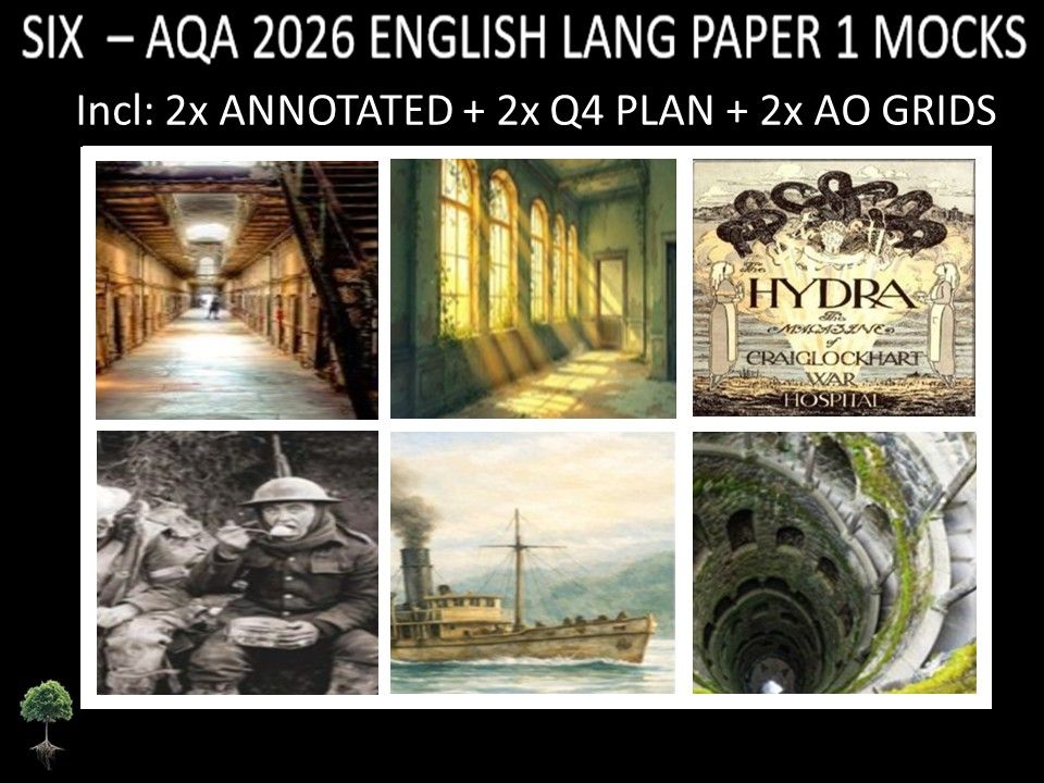 SIX - AQA PAPER 1 | 2026 FULL MOCKS | ANNOTATED | Q4 PLAN | AO GRIDS