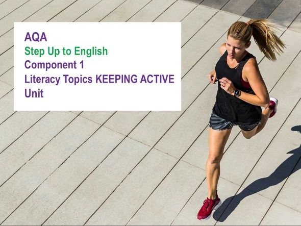 AQA Step Up to English: Component 1 Keeping Active *New from 2027*