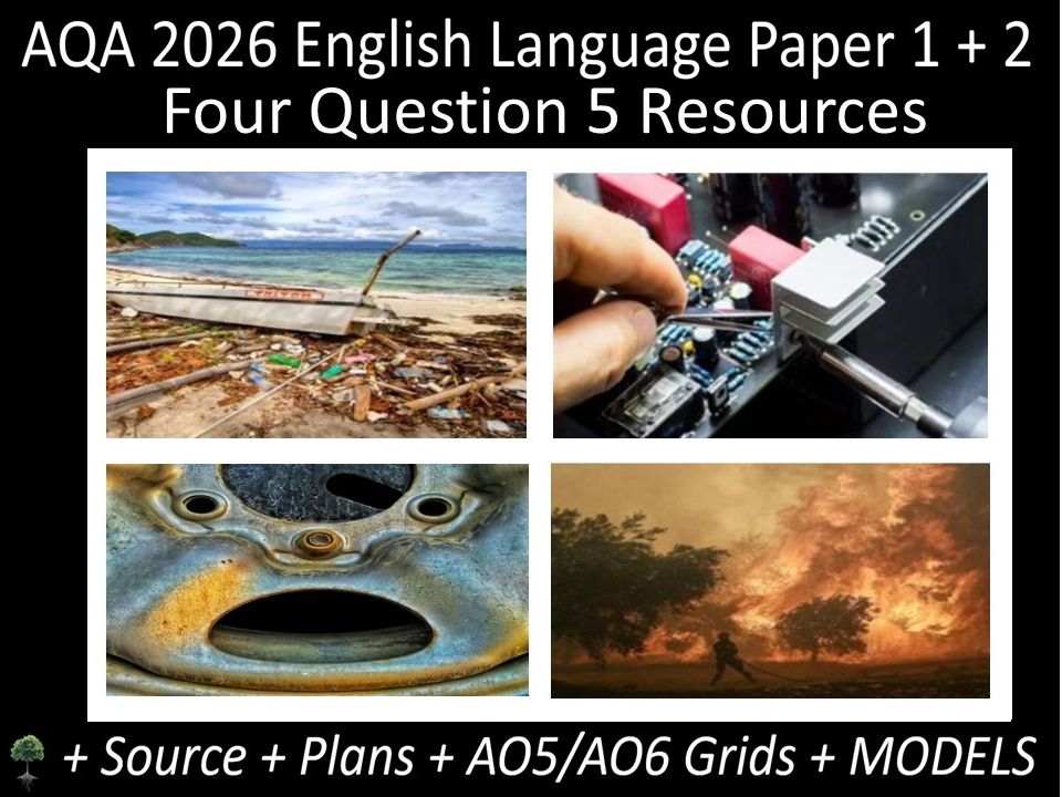 Four Question 5: AQA 2026 English Language Paper 1 + 2 | Resources