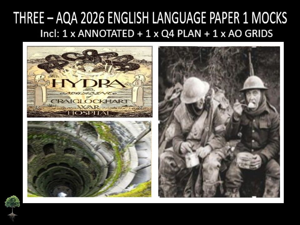 THREE - AQA PAPER 1 | 2026 FULL MOCKS | ANNOTATED | Q4 PLAN | AO GRIDS