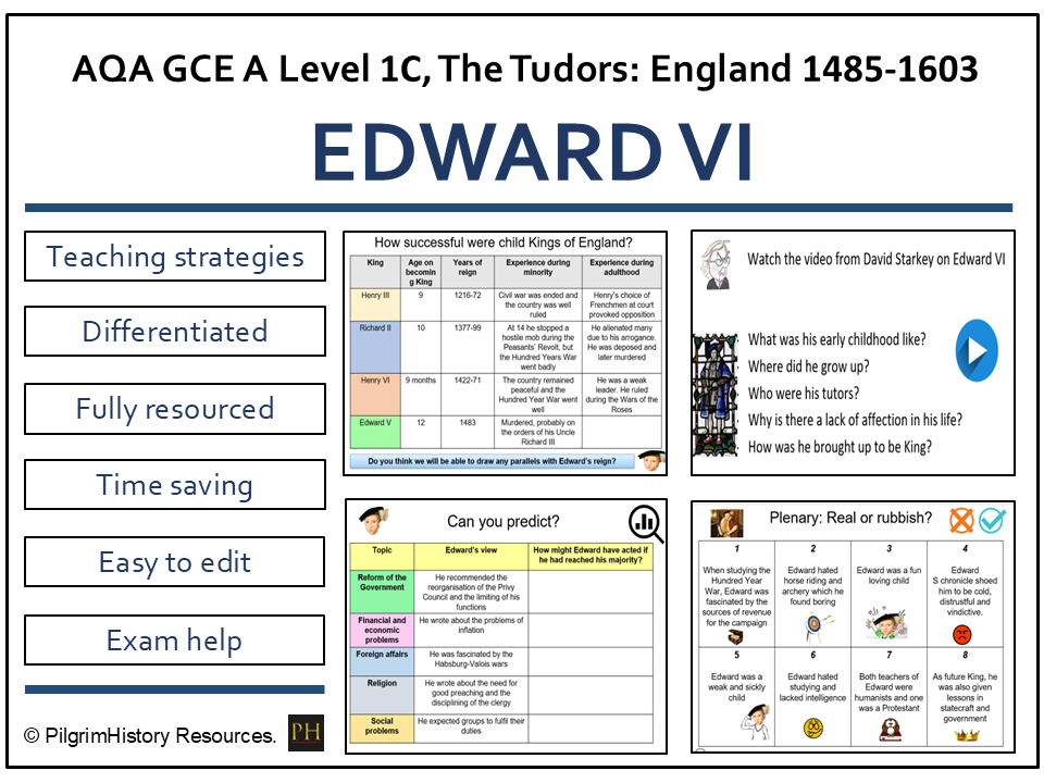 Edward VI: The Boy King and the Tudor Succession Crisis | AQA A Level History