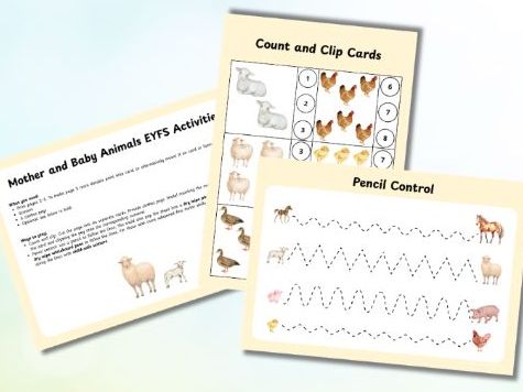 Mum and Baby Animals EYFS Activities