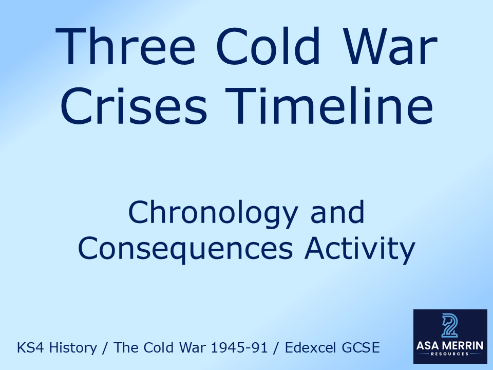 Edexcel GCSE History Cold War: Berlin, Cuba and Czechoslovakia Timeline and Consequences Activity