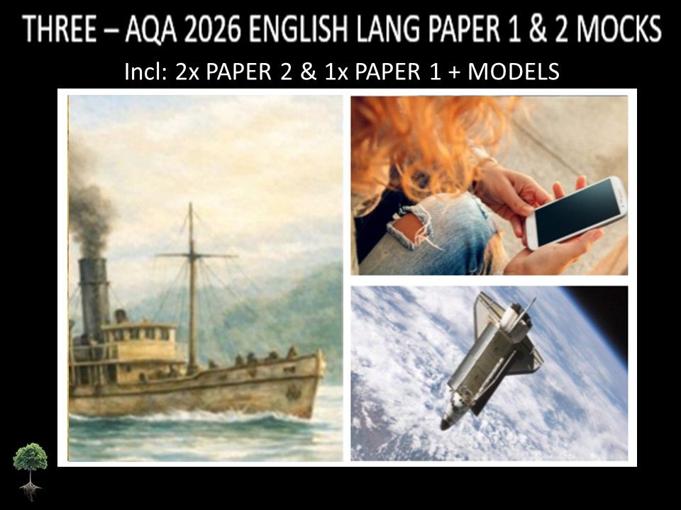 THREE - AQA PAPER 1 & 2 | 2026 FULL MOCKS | MODELS