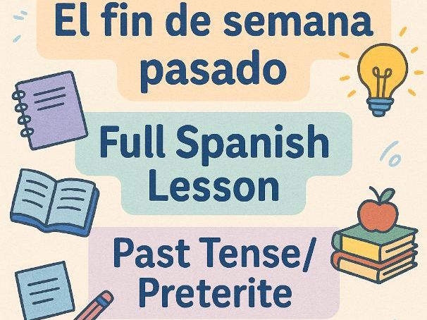 El fin de semana pasado – Full Spanish Lesson (Past Tense / Preterite) Y8–Y10