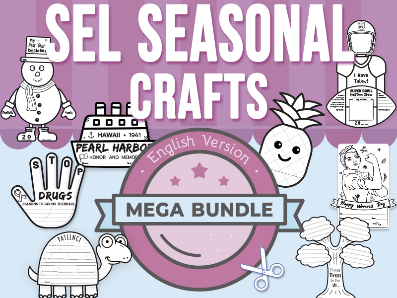 SEL Seasonal Crafts Mega Bundle: Writing Prompts & Critical Thinking | Volume 1