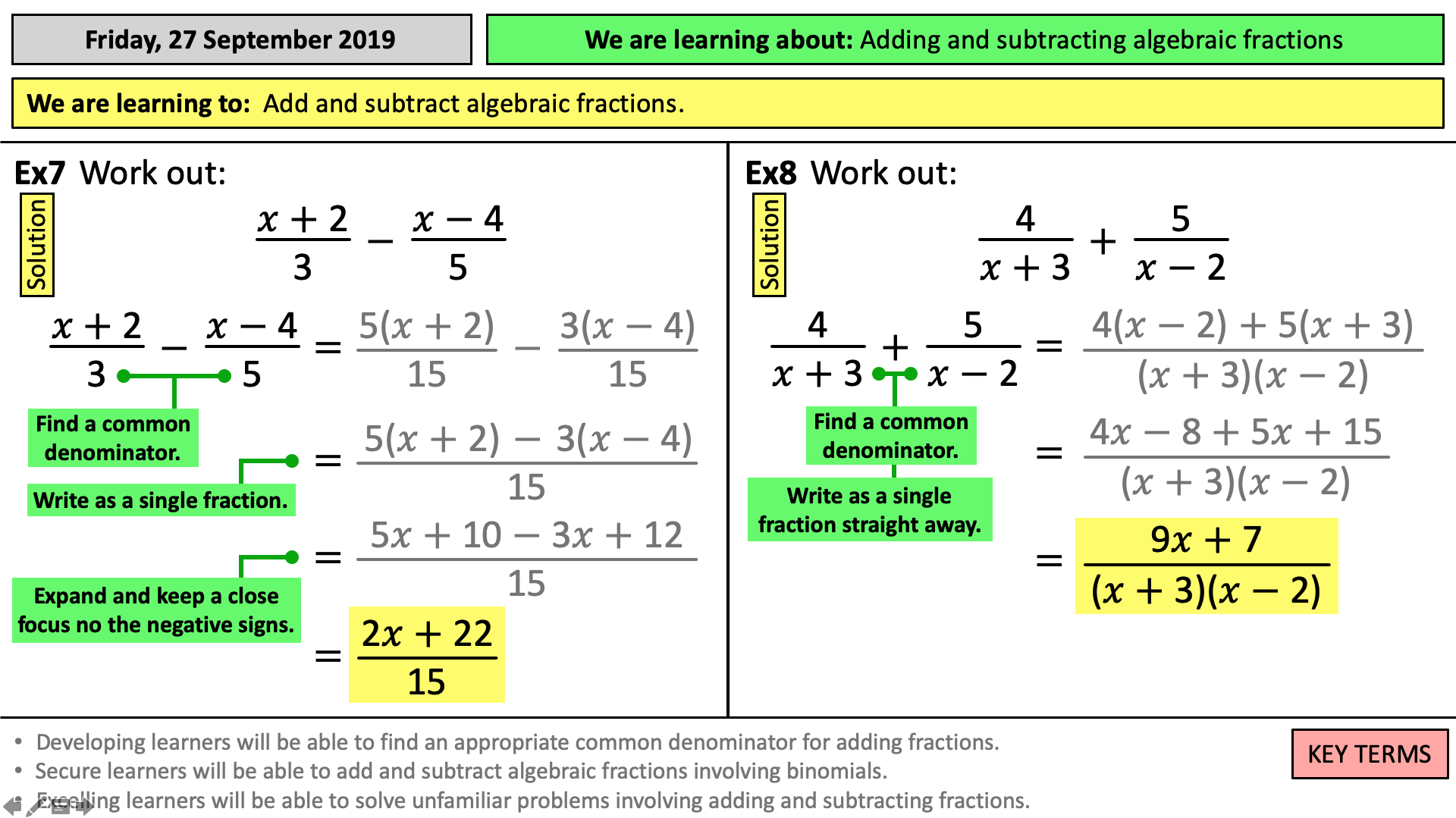 Algebraic fractions COLLECTION (Bundle)  Teaching Resources Inside Simplifying Algebraic Fractions Worksheet