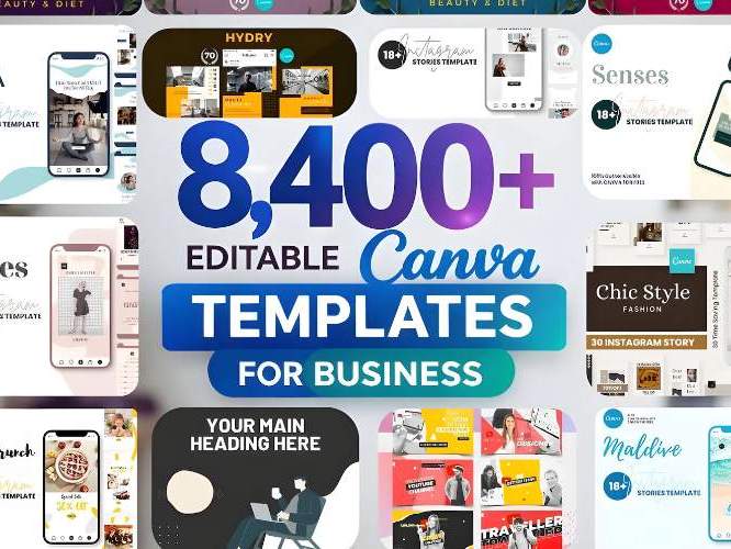 8400+ Instagram & Social Media Templates Canva Posts, Stories, Reels, Carousels Editable