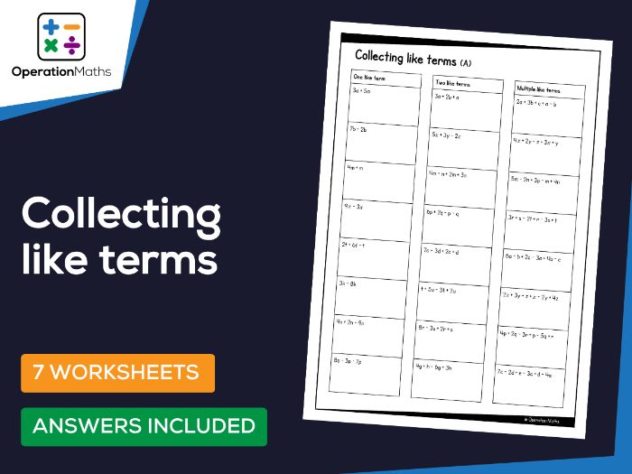 Collecting like terms