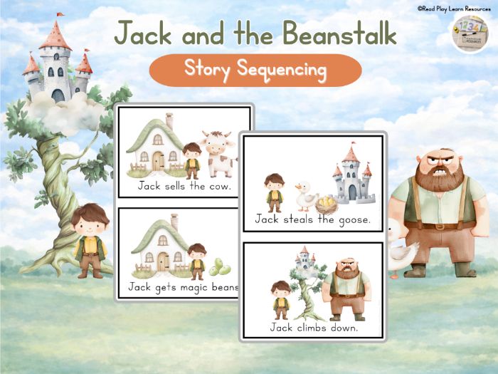 Jack and the Beanstalk EYFS Story Sequencing Cards | Fairy Tale Resources