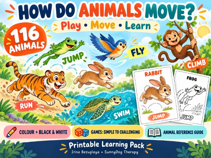How Do Animals Move? — 116 Animals for Play, Learning and Language Development