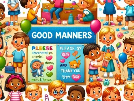 Assembly Resource on Good Manners.  Original Poem and 2 Songs