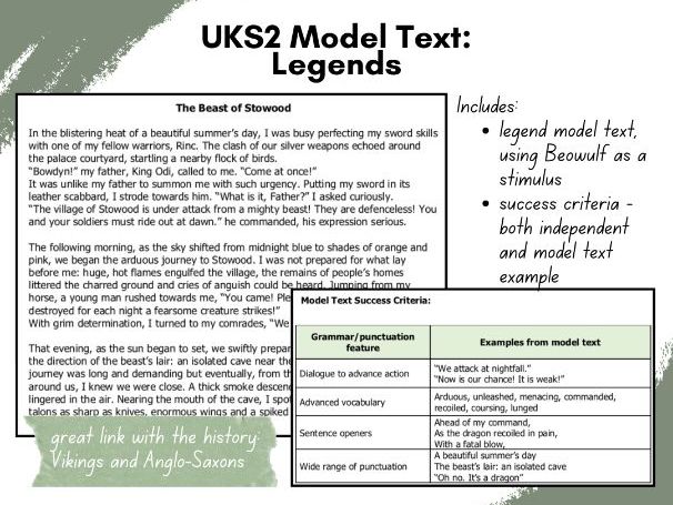 UKS2 Model Text - Legends