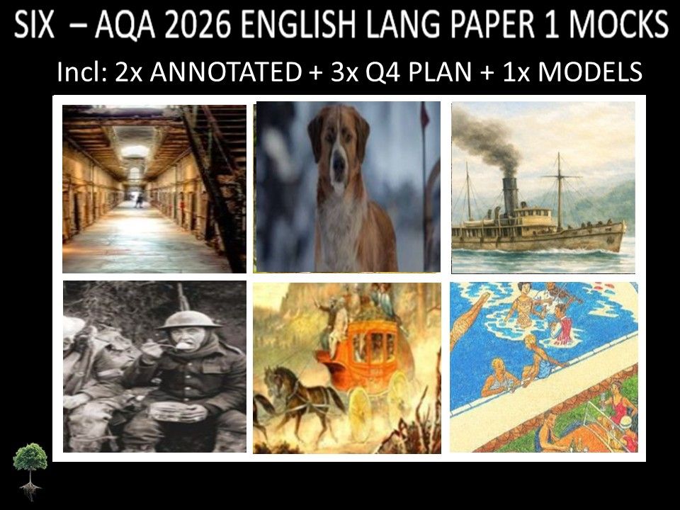 SIX - AQA PAPER 1 | 2026 FULL MOCKS | ANNOTATED | Q4 PLAN | MODELS