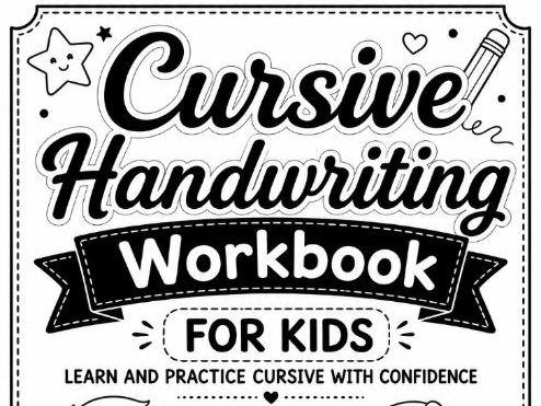 Cursive Handwriting Workbook for Kids A–Z Letter, Word & Sentence Practice