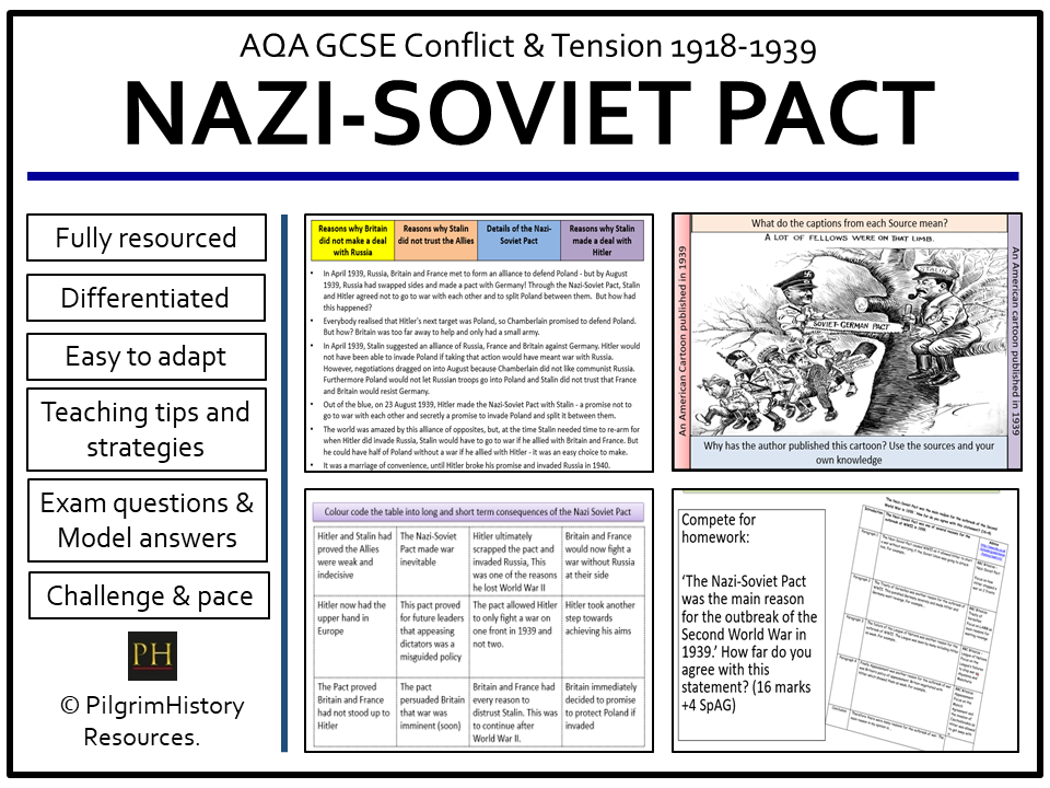 AQA GCSE Conflict & Tension: The Nazi-Soviet Pact 1939