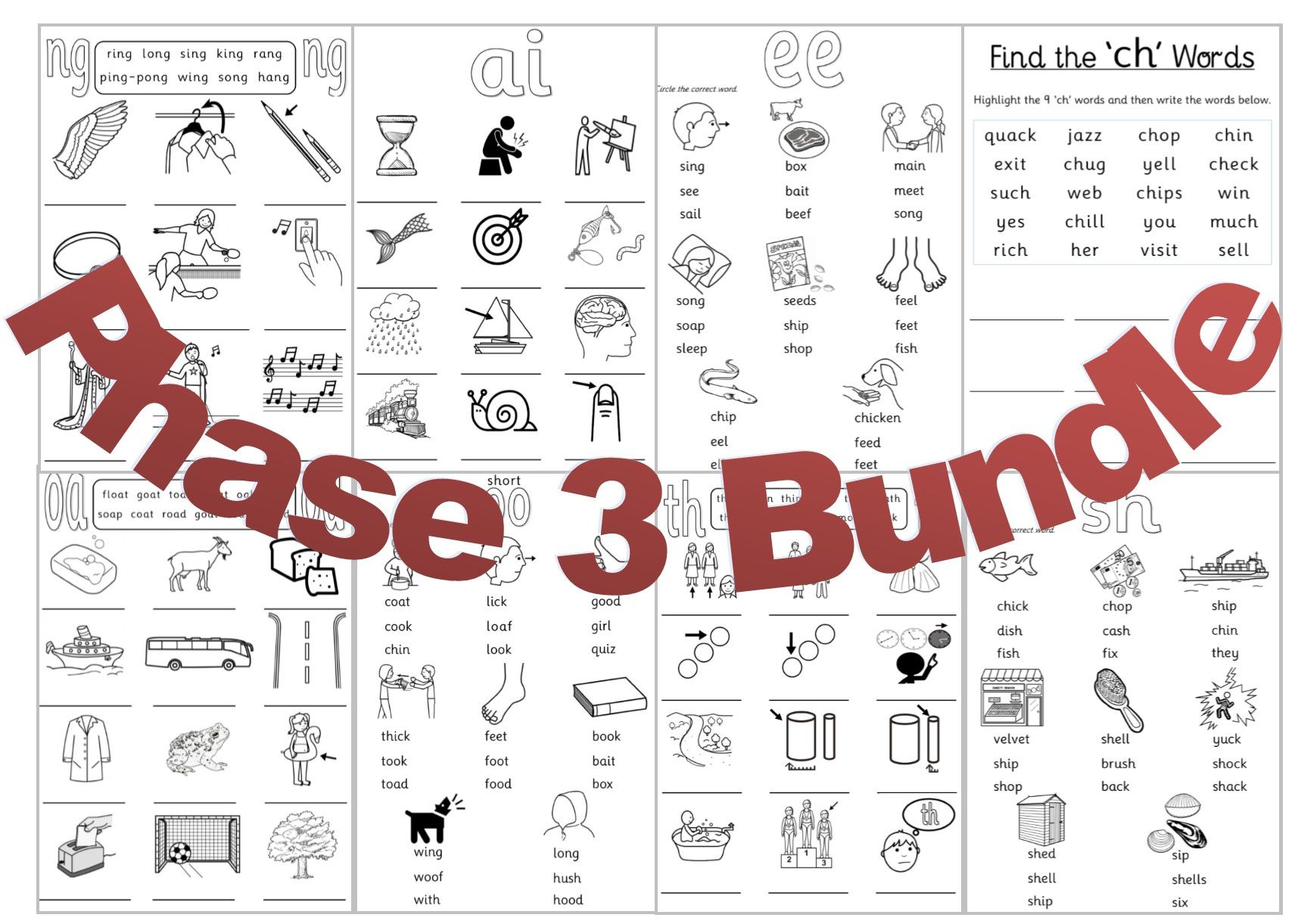 Phonics Phase 3 Bundle