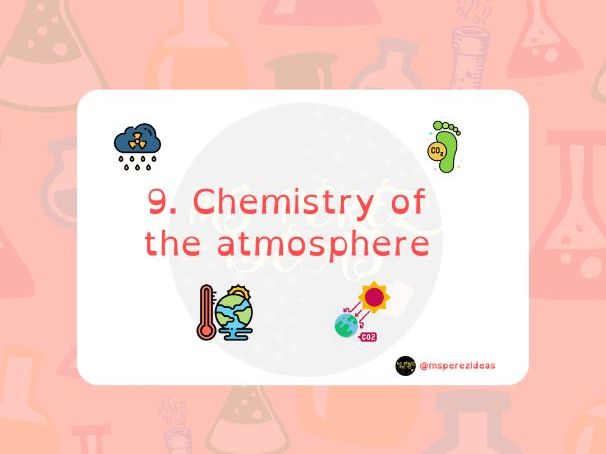 Unit Cover 9 - Chemistry of the Atmosphere | Teaching Resources