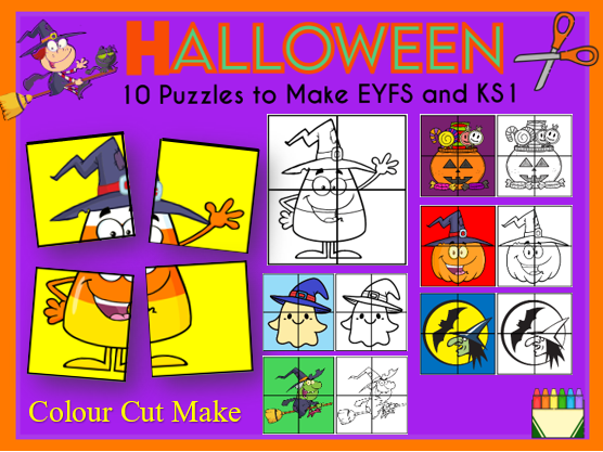 10 Halloween Puzzles to Make EYFS & KS1