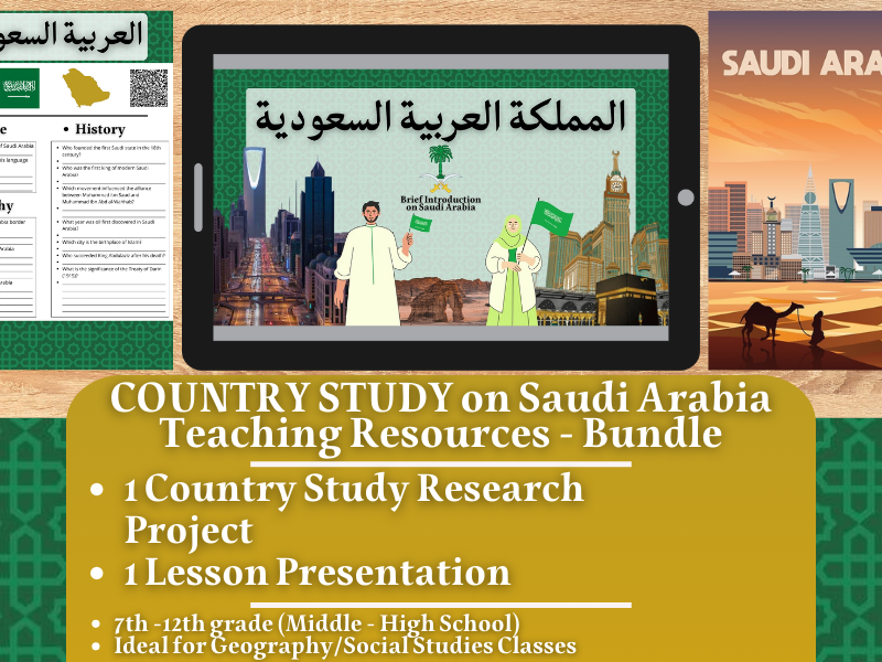 Country Study Teaching Resources - Saudi Arabia - Social Studies + Geography