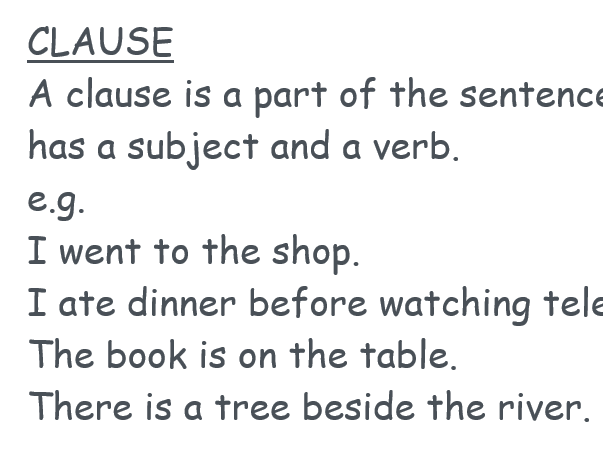 Phrases and Clauses