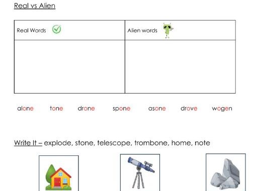 Phonics - split digraph o-e sound worksheets - Resource bundle