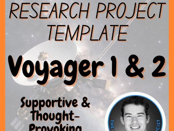 Voyager 1 and 2 | Space Science Research Project Template | Digital + Print