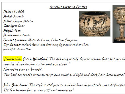 Greek Art A-level Flashcards