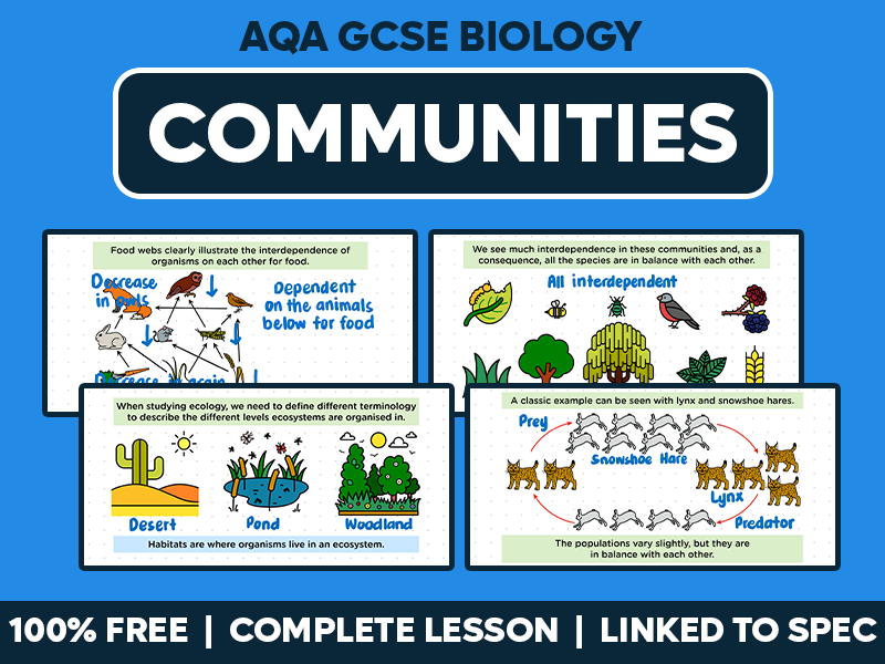 GCSE AQA Biology Complete Lesson - Communities