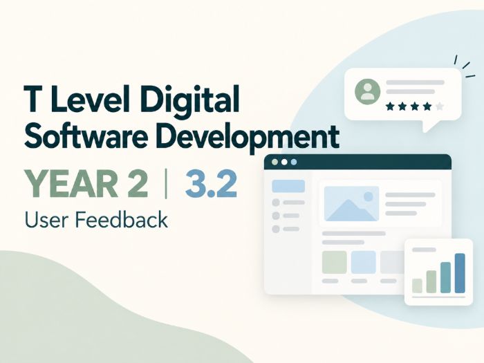 T Level Digital Software Development Year 2: 3.2
