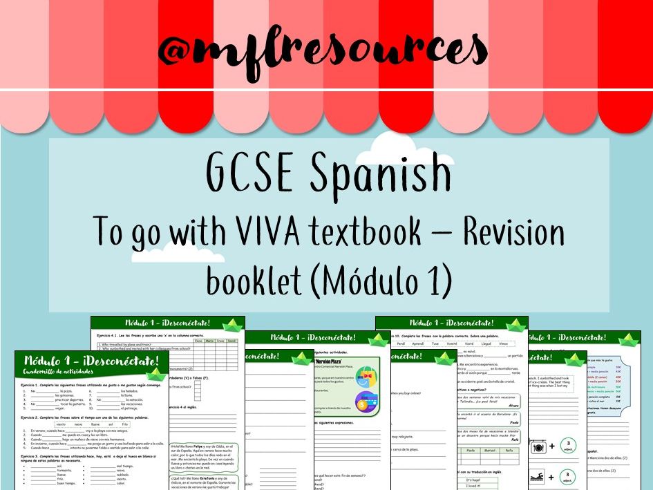 GCSE Spanish - Módulo 1 ¡Desconéctate! Revision booklet