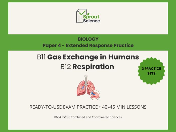 Paper 4 Extended Practice | IGCSE Coordinated Sciences | Biology| B11 & B12