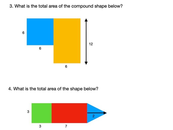 ks3 areas of 2d shapes worksheet teaching resources