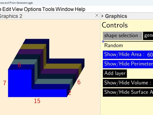 Area and prism generator