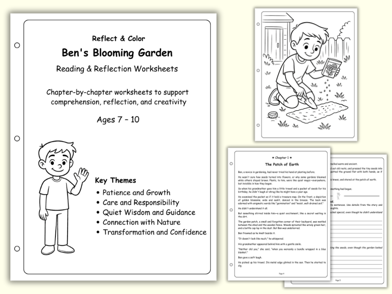 Ben’s Blooming Garden – Reflect & Color Pack (Ages 7–10)