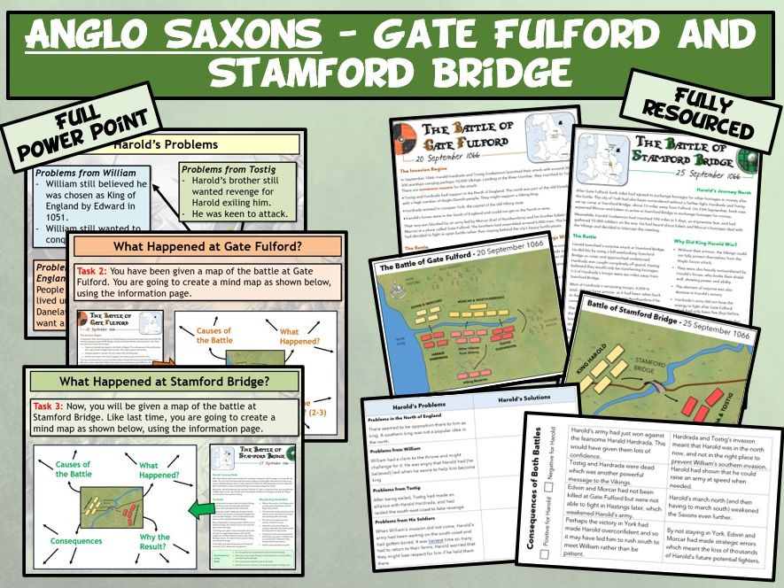 GCSE Anglo Saxons L7 - Gate Fulford and Stamford Bridge