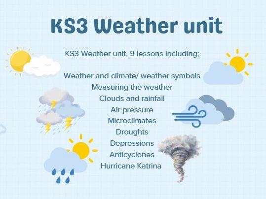 KS3 Weather Bundle - 9 lessons - saves 49%