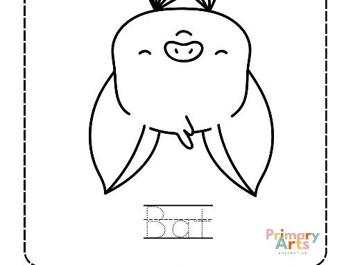 Spooky Halloween Colouring Pages (with handwriting practice)