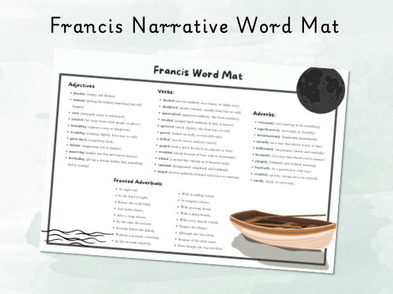 Francis Narrative Word Mat
