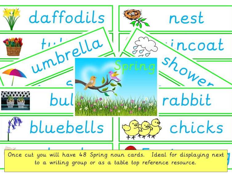 Spring Nouns Teaching Resources