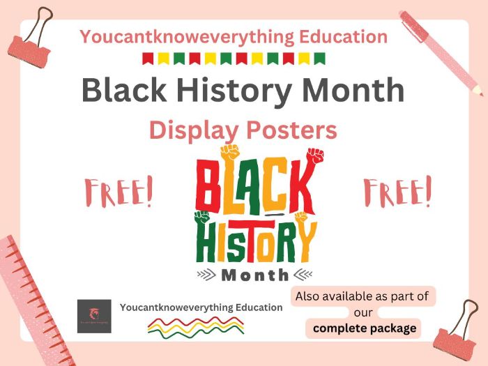 Black History Month Display Posters