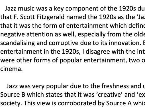 FULL MARK GCSE HISTORY ESSAY (16/16)